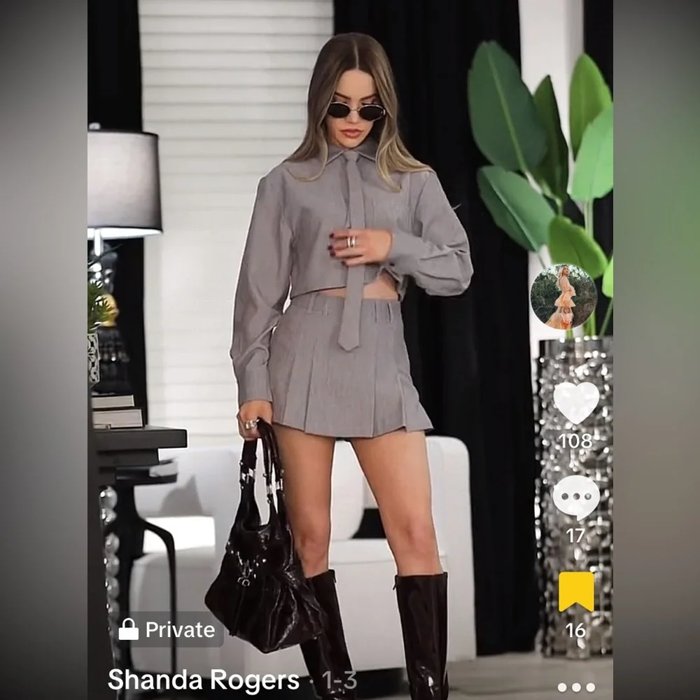 Grey skort set - Picture 4 of 5